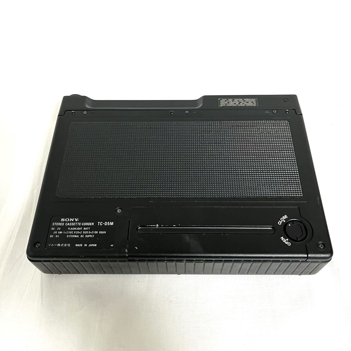 【送料込み】SONY TC-D5M デンスケ　ポータブルカセットレコーダー_画像8