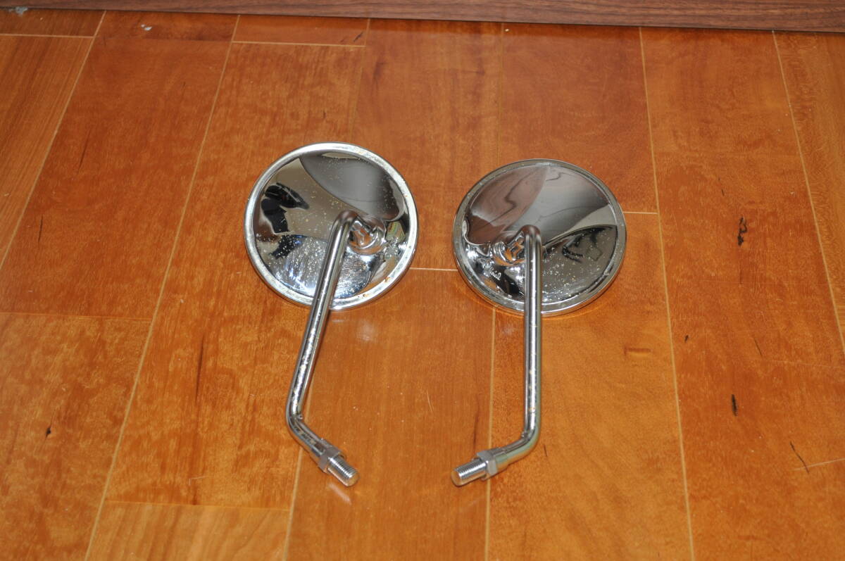 YAMAHA　SR400　POSH　Faith　ショートミラー　ラウンドシリーズ　左右セット_画像2