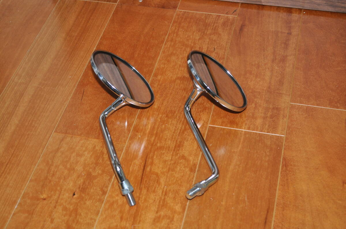 YAMAHA　SR400　POSH　Faith　ショートミラー　ラウンドシリーズ　左右セット_画像1