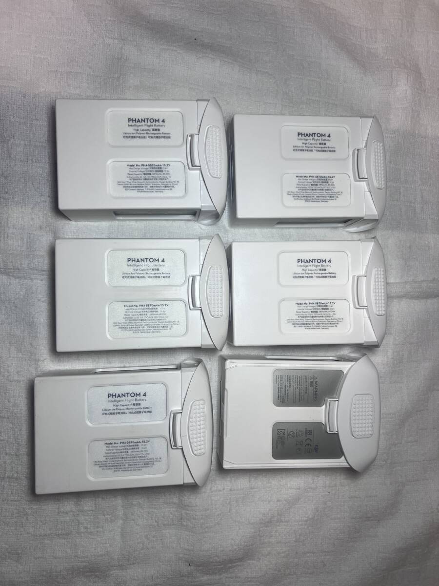 【ジャンク品】phantom4シリーズ用バッテリー６本_画像2