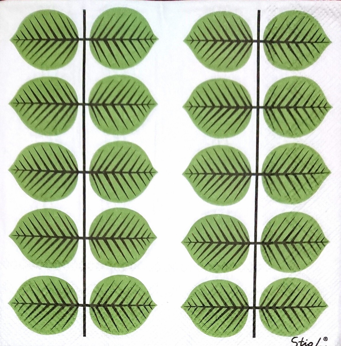 【即決】【難有り・印刷ムラ】ペーパーナプキンバラ売り1枚から ランチサイズ 【Stig Lindberg】BERSA_画像1