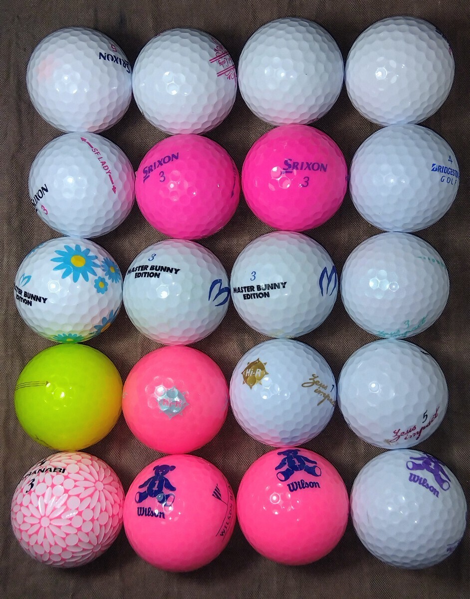 ◆かわいいレディースロストボール◆大人気レディース用 WillsonBear SRIXON soft feel Lady他合計20個セット いかがですか? _画像5