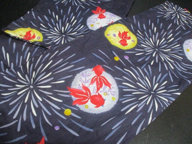 1円 中古 木綿 現代浴衣 可愛い 流行 お洒落 まとめて10点 和服 着付 外国人 観光客 和服 お稽古 初心者【夢職】☆☆☆_画像9