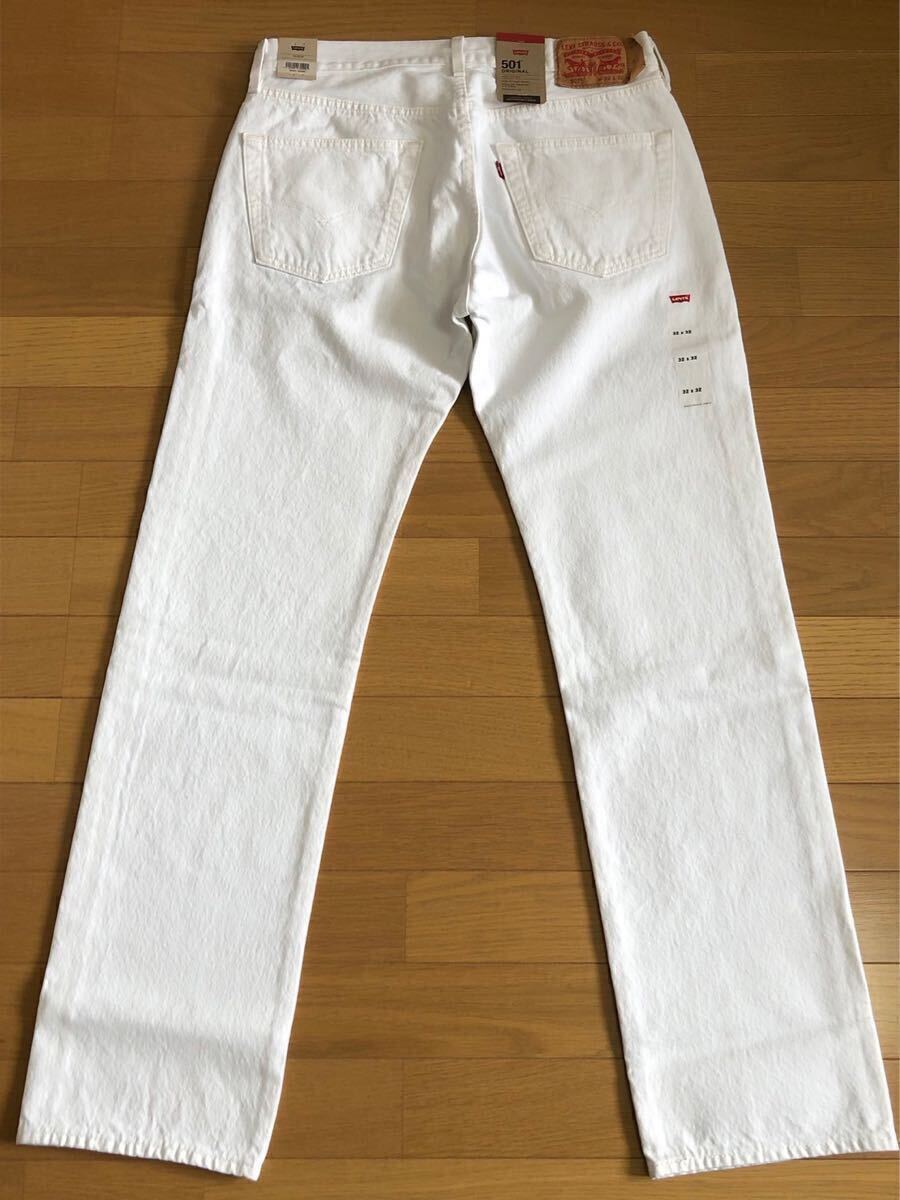Levi's 501 ORIGINAL FIT WHITE W32 L32の画像4