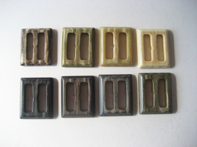 バックル ピンなし/内径24mm/本体素材：ミックス調プラスチックタイプ コート ハンドメイド ソーイング 手芸用 計８個_画像1