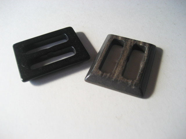 バックル ピンなし/内径24mm/本体素材：ミックス調プラスチックタイプ コート ハンドメイド ソーイング 手芸用 計８個_画像2