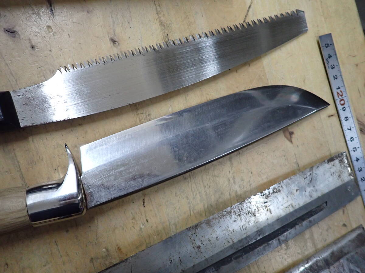 『C24G』鉈・剣鉈　3本（3点）まとめてセット 和式ナイフ シースナイフ 土佐 広告 青入り/　土佐 國利 /青入り_画像10