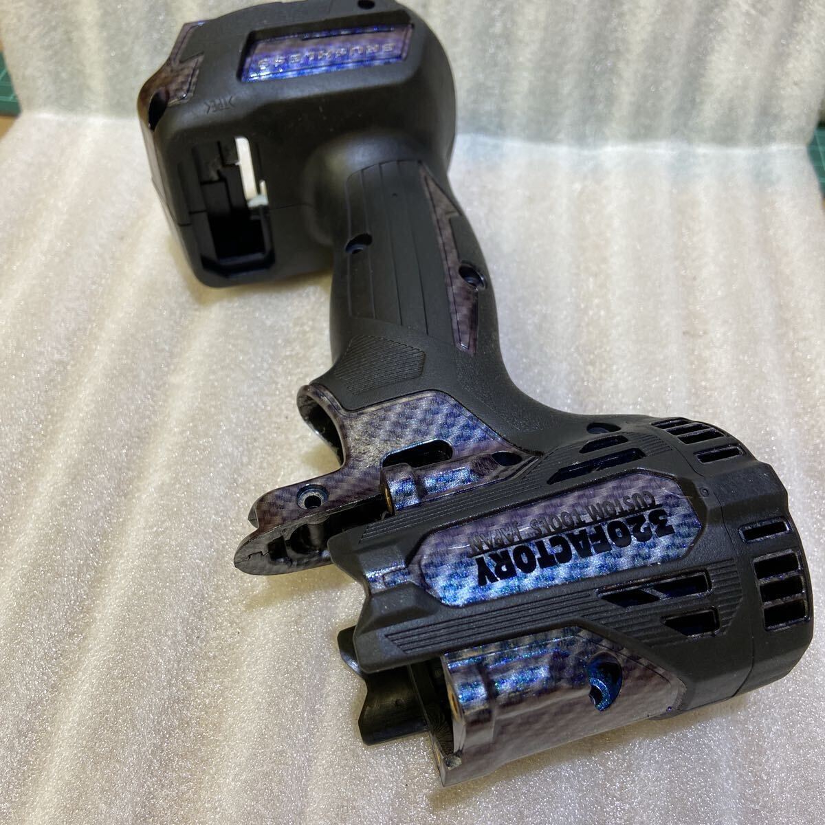 マキタ TW300D/TW302D カーボンマジョーラ　カスタムハウジング　インパクトレンチ外装　320Factory　_画像7