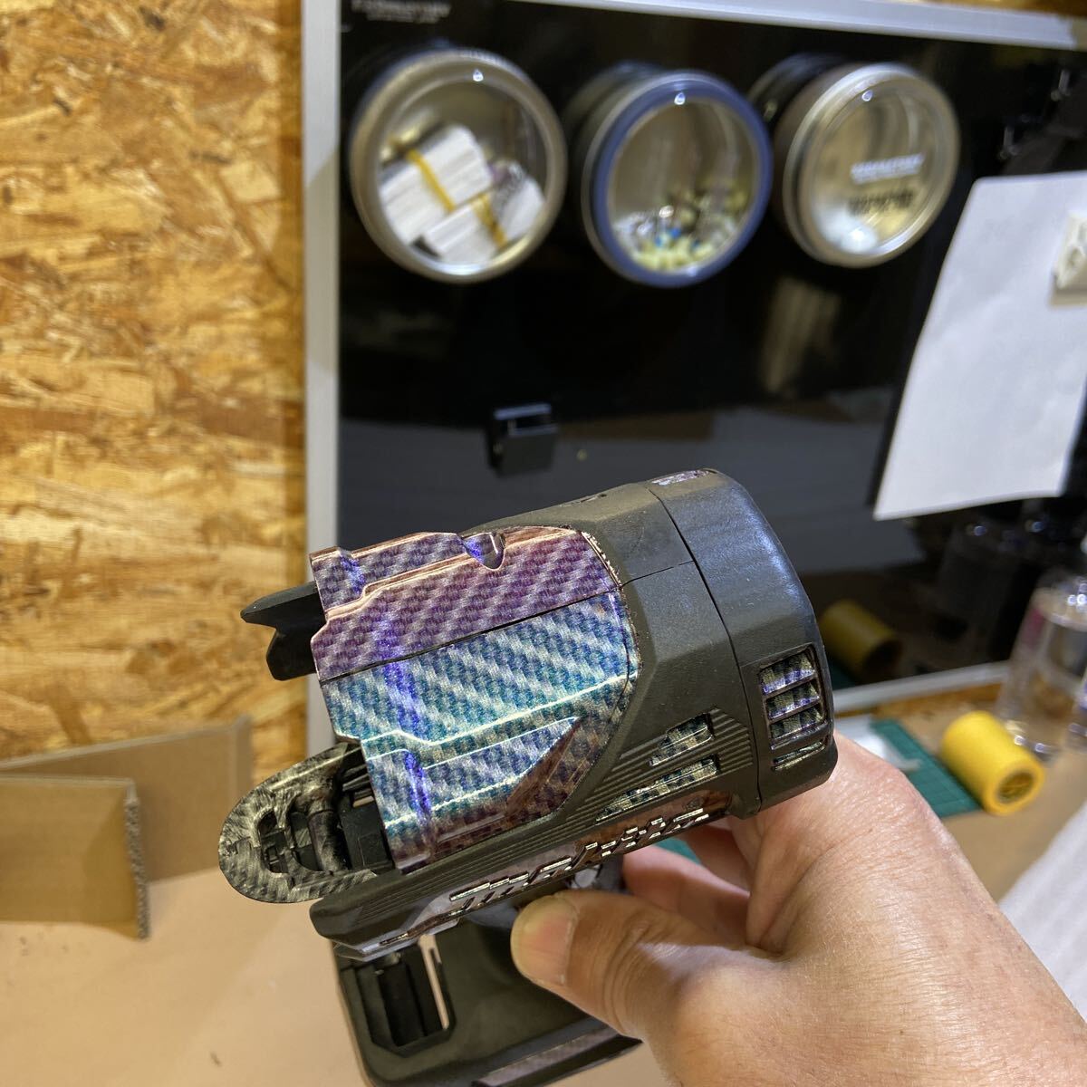 マキタ TW300D/TW302D カーボンマジョーラ　カスタムハウジング　インパクトレンチ外装　320Factory　_画像10