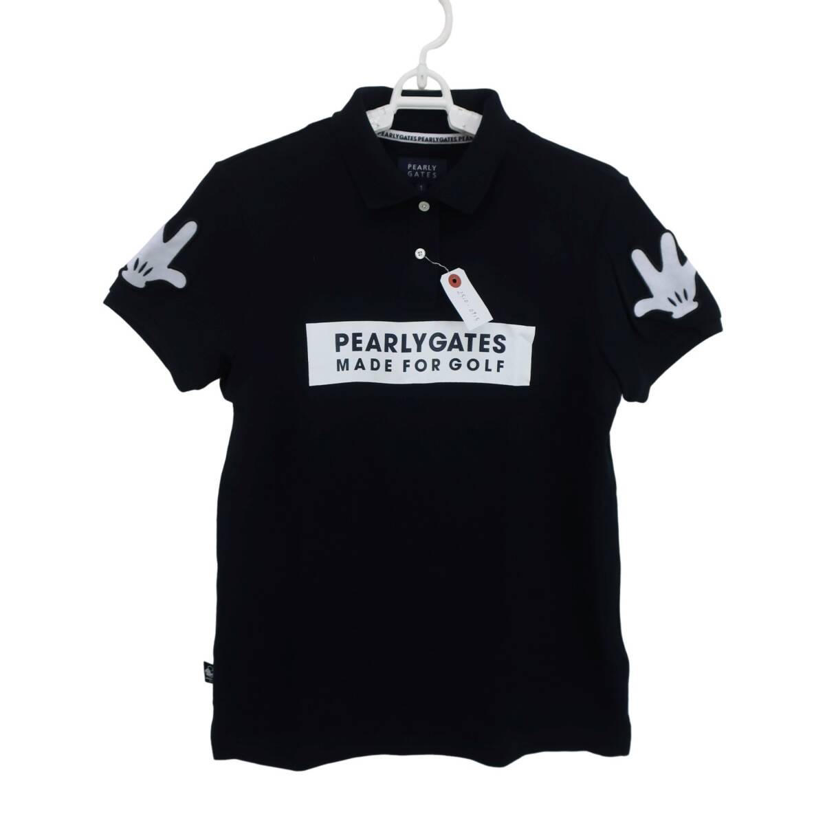 【美品】PEARLY GATES(パーリーゲイツ) ポロシャツ ネイビー レディース 1 055-1260002 ゴルフウェア 2510-0915 中古_画像1