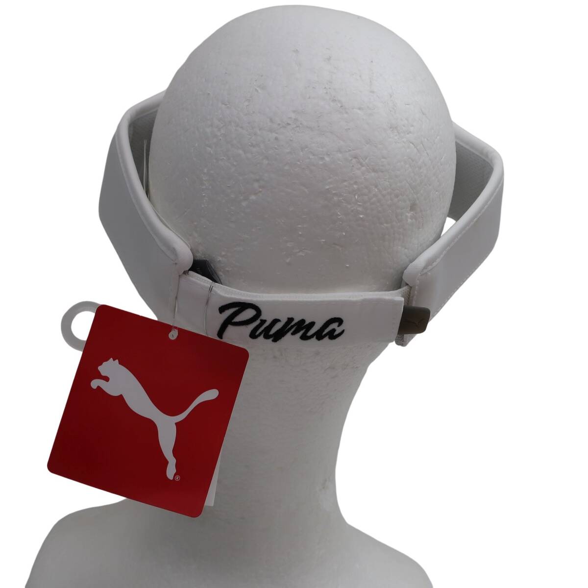 【新品】PUMA GOLF(プーマゴルフ) サンバイザー 白 メンズ フリーサイズ ゴルフウェア 2511-0939 新品_画像4