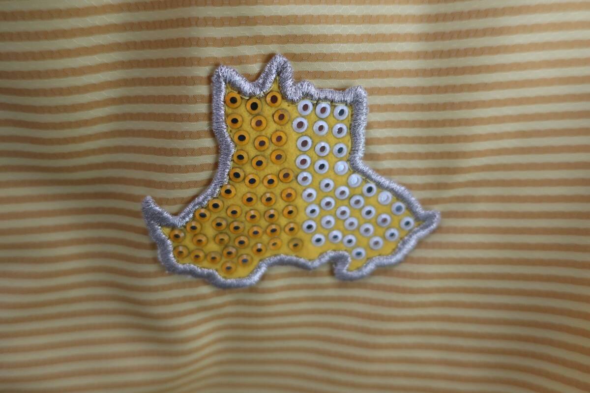 【40%オフ】【美品】Black & White(ブラック&ホワイト) リバーシブルベスト 黄色 / グレー レディース 2 ゴルフ用品 2409-0570 中古_画像2