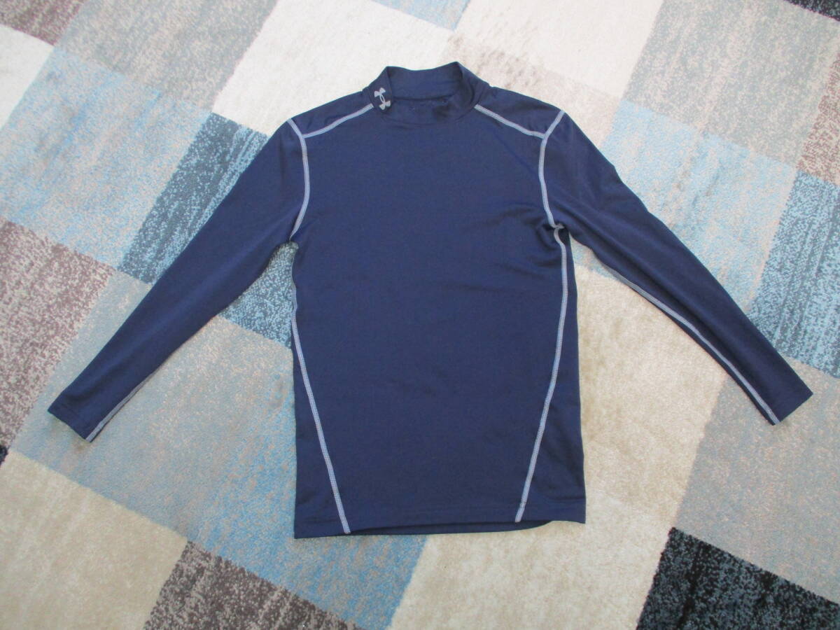 【アンダーアーマー】 　コールド・ギア／ハイネック　　ストレッチ／コンプレッション・シャツ　 【美品】_画像1