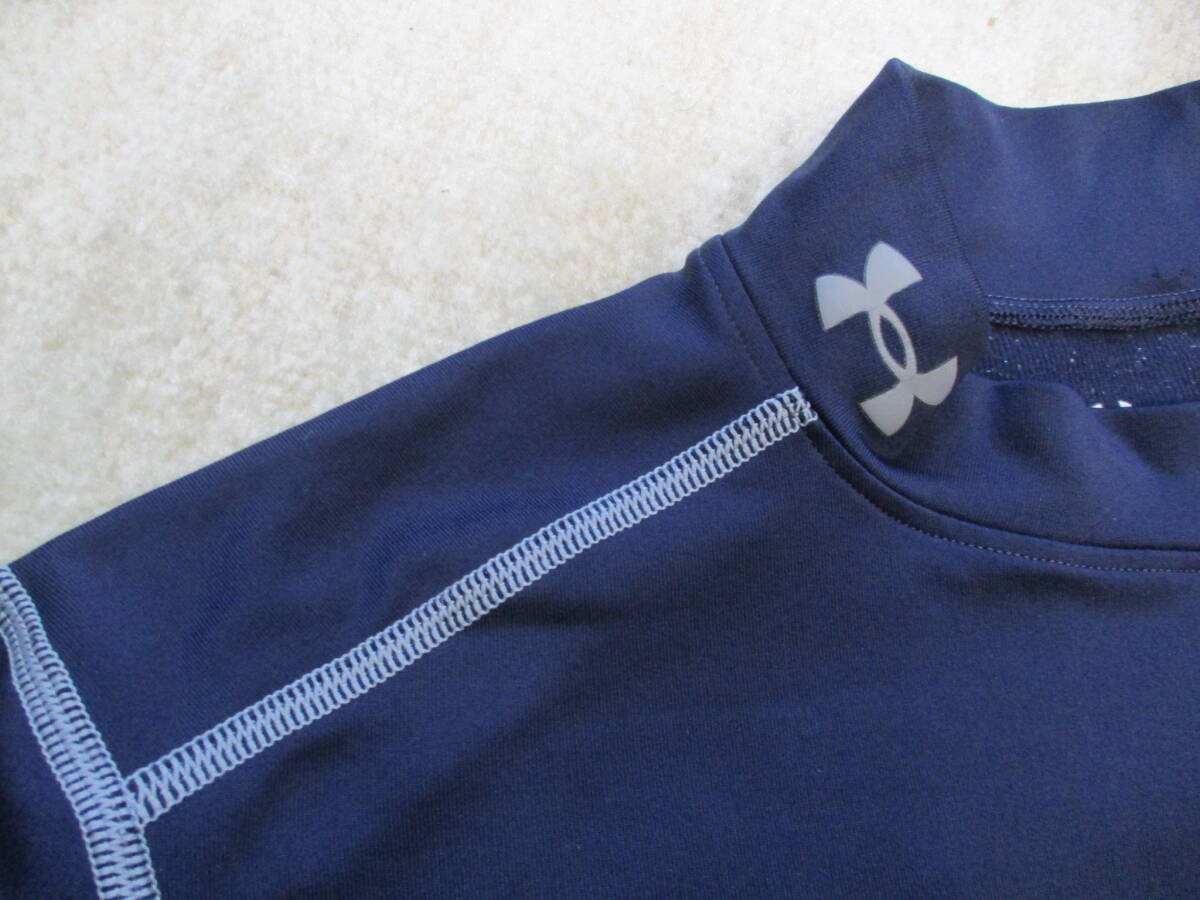 【アンダーアーマー】 　コールド・ギア／ハイネック　　ストレッチ／コンプレッション・シャツ　 【美品】_画像2