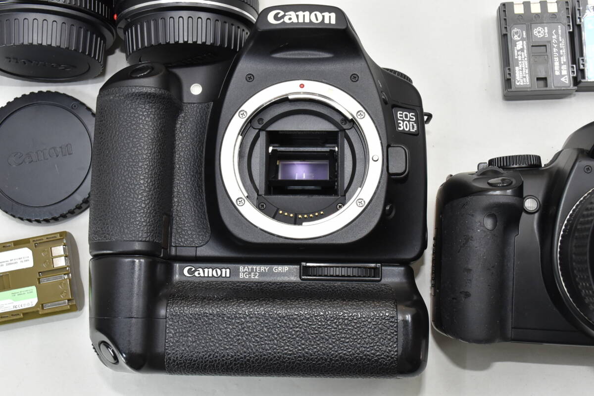 CANONカメラ2台とレンズまとめて CANON EOS 30D/EOS KISS DIGITAL X デジタルカメラ 光学機器_画像4