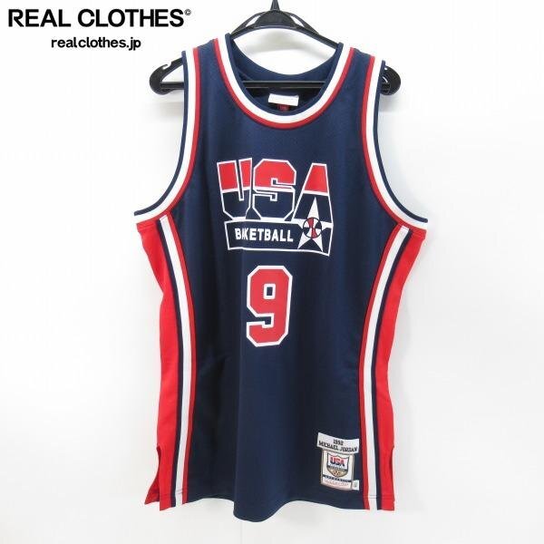 ☆【未使用】MITCHELL&NESS/ミッチェル&ネス USA アメリカ代表 1992 #9 マイケル・ジョーダン ユニフォーム/44 /UPK_画像1