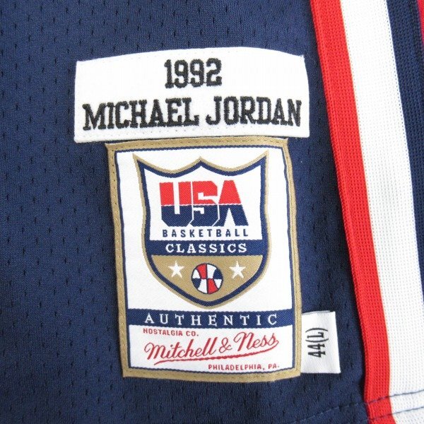 ☆【未使用】MITCHELL&NESS/ミッチェル&ネス USA アメリカ代表 1992 #9 マイケル・ジョーダン ユニフォーム/44 /UPK_画像5