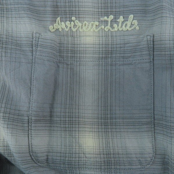 ☆AVIREX/アヴィレックス オンブレー 長袖 シャツ 783-3120014/L /UPK_画像5