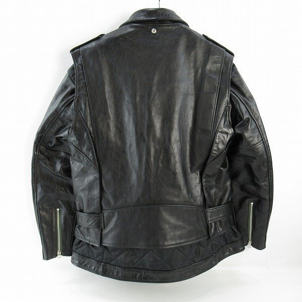 ☆sacai×schott/サカイ×ショット 22AW Leather Blouson ライダース 22-02875M/2 /060_画像2