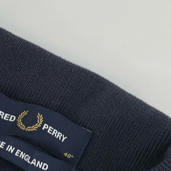 *FRED PERRY/ Fred Perry рубашка-поло с коротким рукавом темно-синий WC1X 0AA/40 /UPK