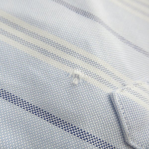 *BROOKS BROTHERS/ Brooks Brothers мульти- полоса рисунок длинный рукав кнопка down рубашка /M /000