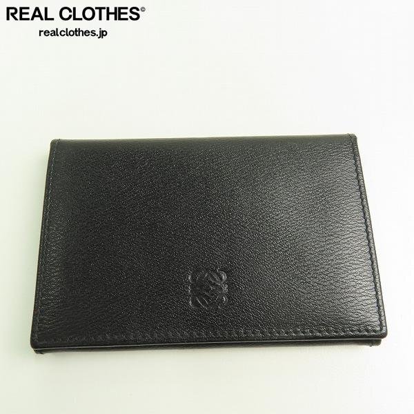 LOEWE/ロエベ カードケース/名刺入れ カーフレザー ブラック /UPK_画像1