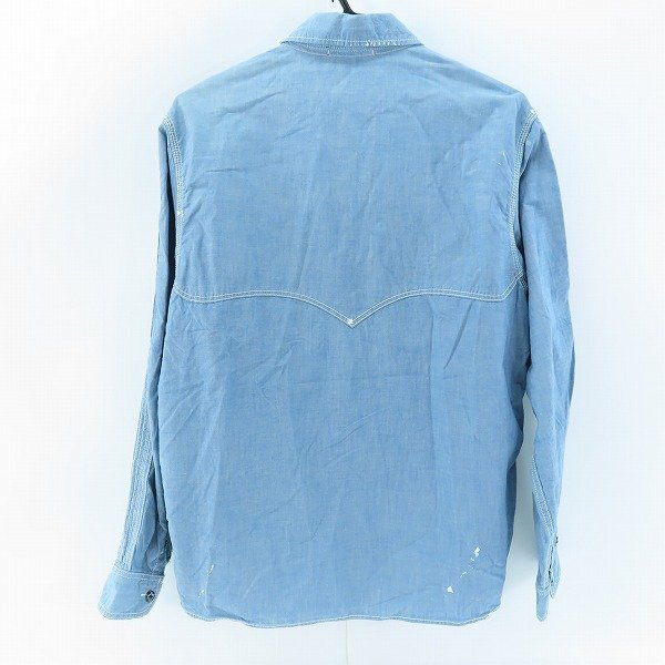 ☆WTAPS/ダブルタップス CELL LS DAZED AND CONFUSED シャンブレーシャツ 092LTDT-SHM01 /L /UPK_画像2