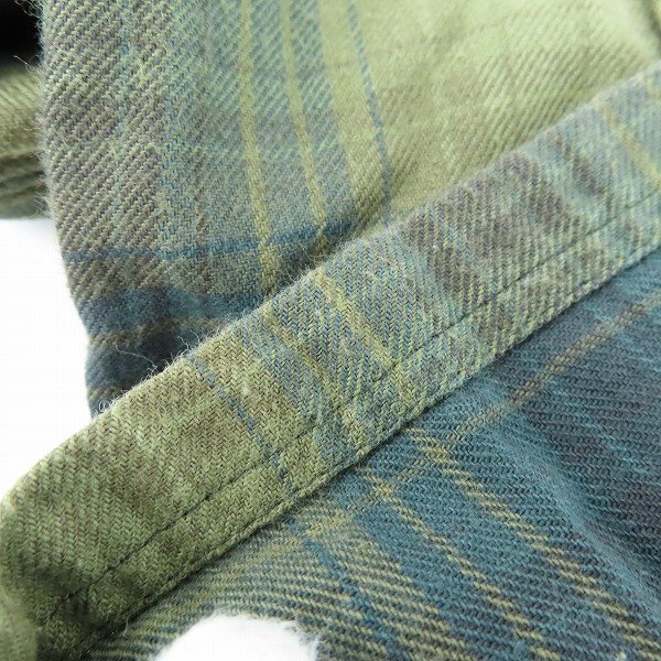 ☆WTAPS/ダブルタップス ROKUDENASHI UNION L/S チェック柄 長袖シャツ 102LTDT-SHM01 /L /000_画像6