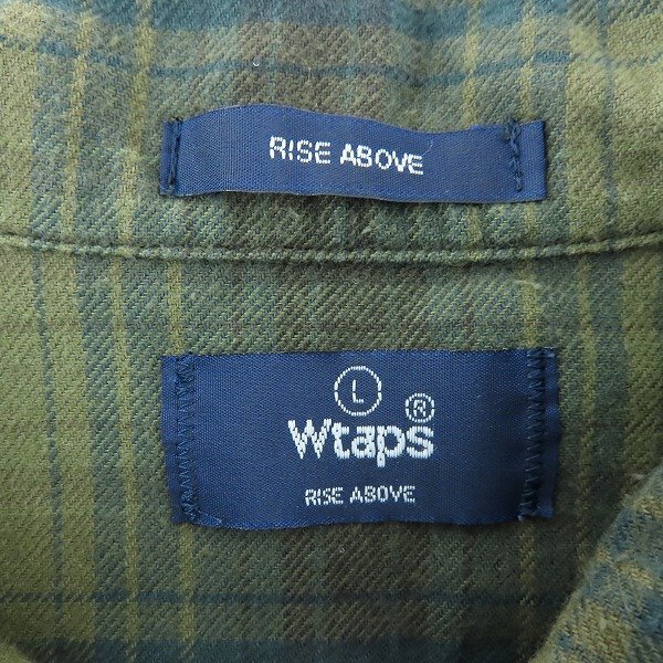 ☆WTAPS/ダブルタップス ROKUDENASHI UNION L/S チェック柄 長袖シャツ 102LTDT-SHM01 /L /000_画像3