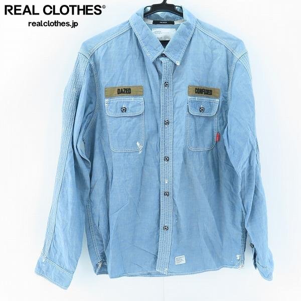 ☆WTAPS/ダブルタップス CELL LS DAZED AND CONFUSED シャンブレーシャツ 092LTDT-SHM01 /L /UPK_画像1