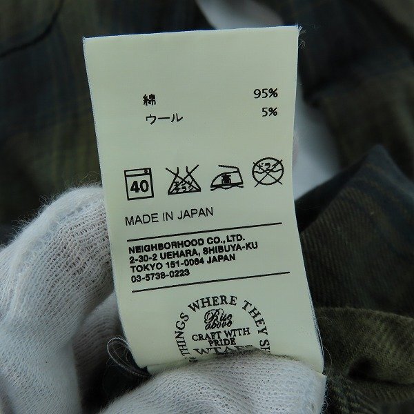 ☆WTAPS/ダブルタップス ROKUDENASHI UNION L/S チェック柄 長袖シャツ 102LTDT-SHM01 /L /000_画像5