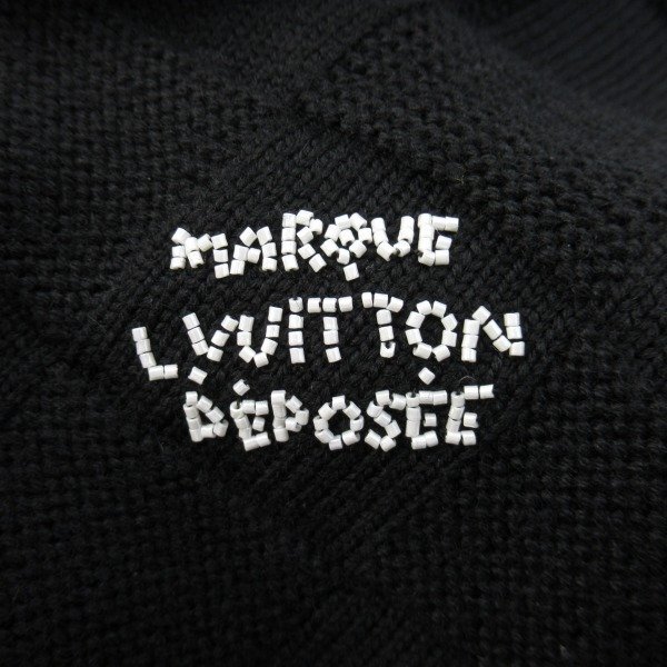 ☆【JPタグ】LOUIS VUITTON/ルイ・ヴィトン ダミエプルオーバーウィズパールシグネチャー/ウール セーター/ニット HQN69W/L /060_画像8