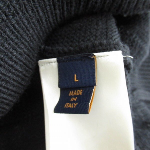 ☆【JPタグ】LOUIS VUITTON/ルイ・ヴィトン ダミエプルオーバーウィズパールシグネチャー/ウール セーター/ニット HQN69W/L /060_画像4