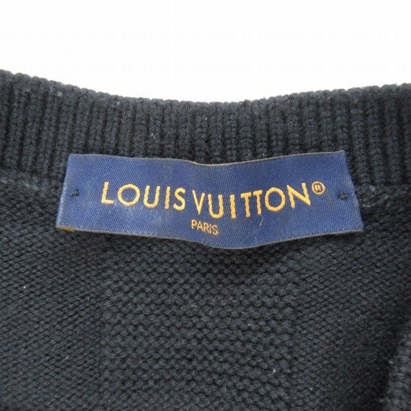 ☆【JPタグ】LOUIS VUITTON/ルイ・ヴィトン ダミエプルオーバーウィズパールシグネチャー/ウール セーター/ニット HQN69W/L /060_画像3