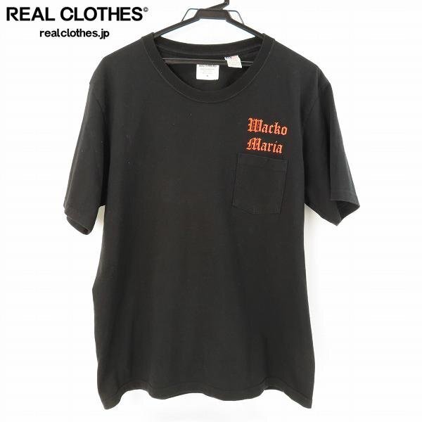 ☆WACKOMARIA/ワコマリア 22SS WASHED HEAVY WEIGHT CREW NECK T-SHIRT/ヘビーウェイト クルーネック Tシャツ/M /UPK_画像1