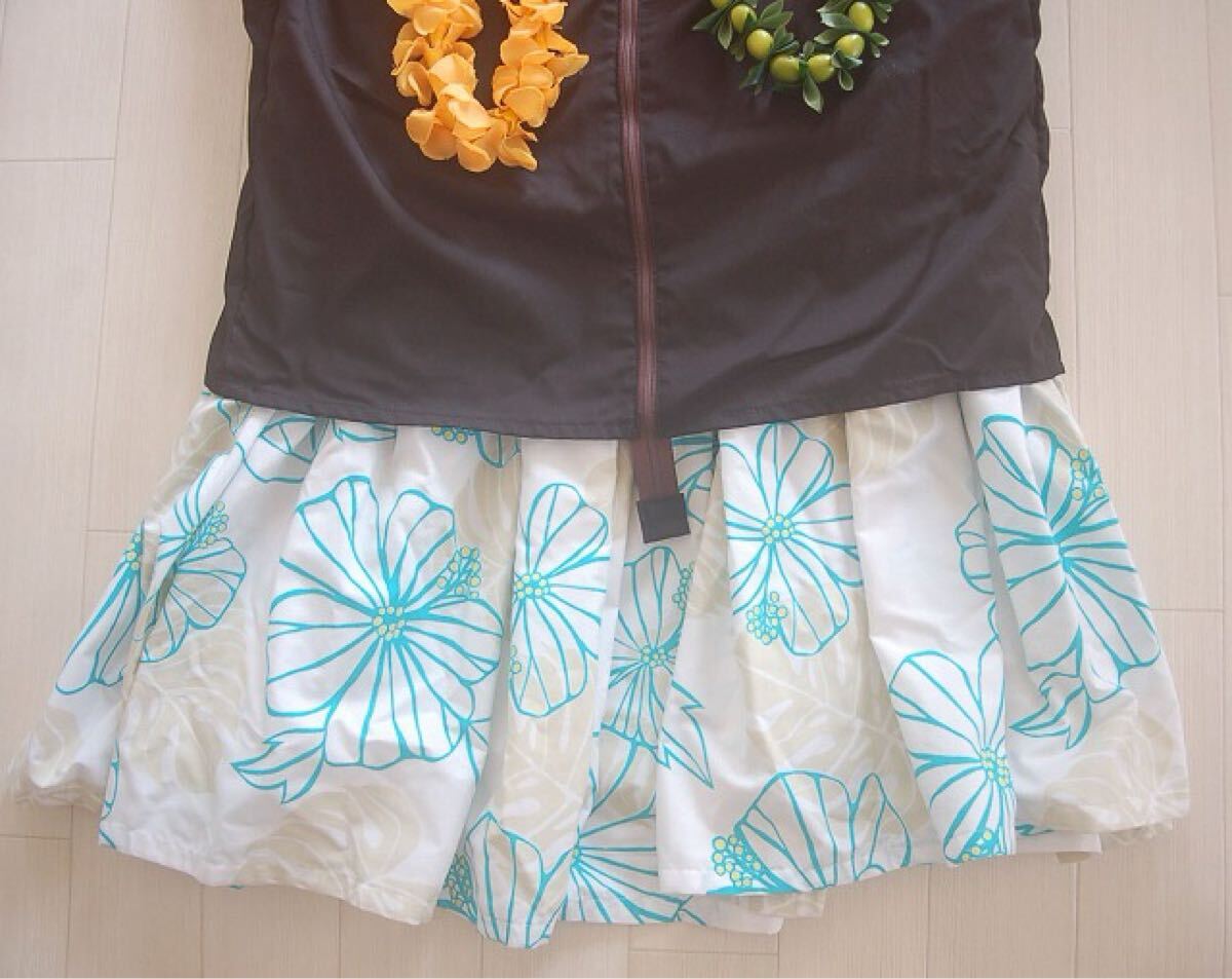 フラガール柄 ガーメントバッグ 衣装バッグ ドレスバッグ フラダンス ハワイアン_画像8