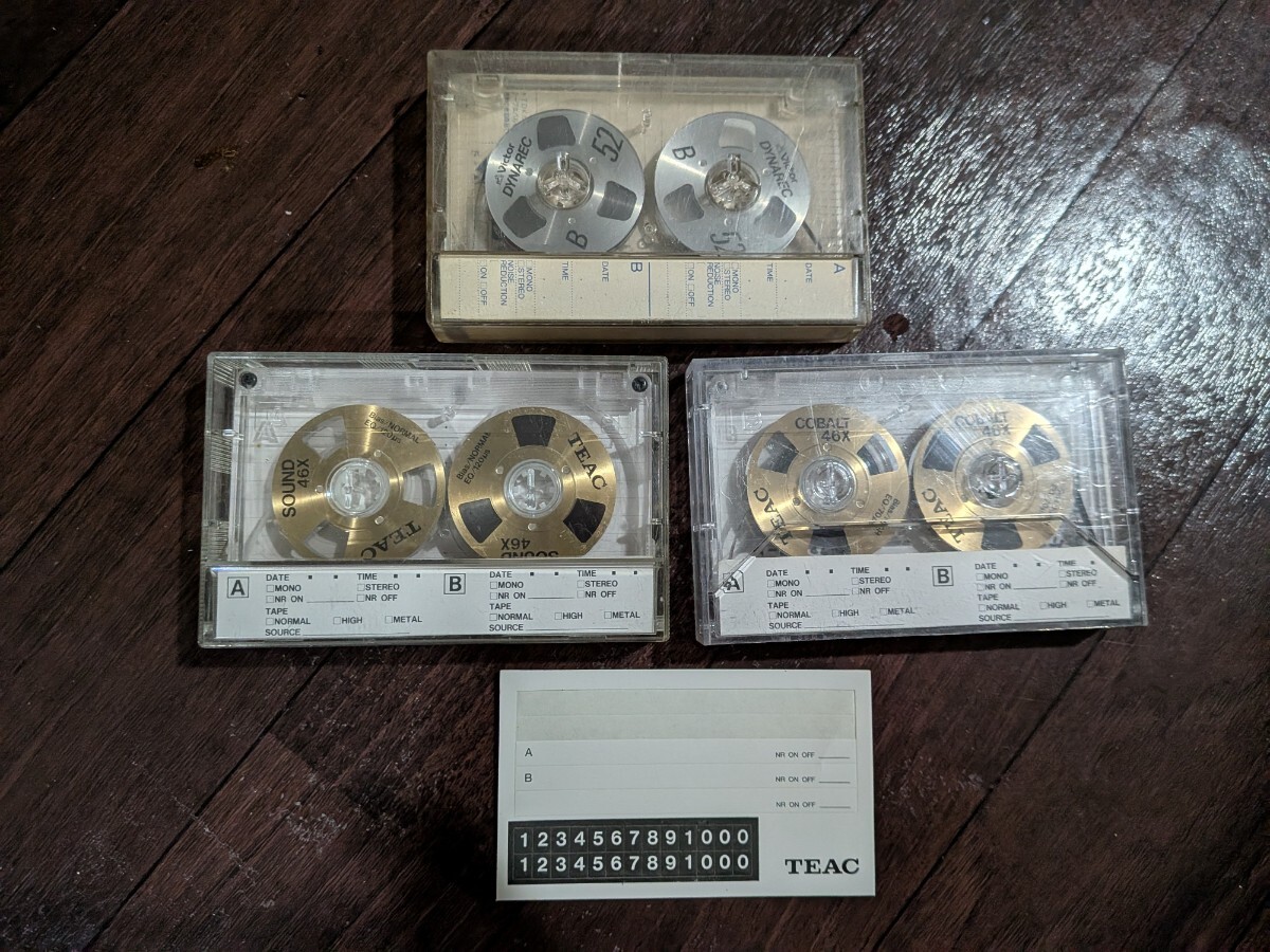 TEAC COBALT 46X /SOUND 46X /VICTOR DYNAREC 52 открытый катушка способ кассетная лента 