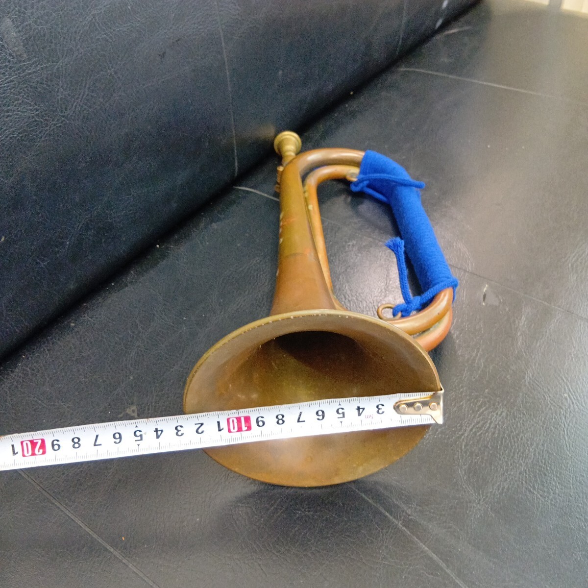 進軍ラッパ　 信号ラッパ　 レトロ　 管楽器　　　　 アンティーク_画像6