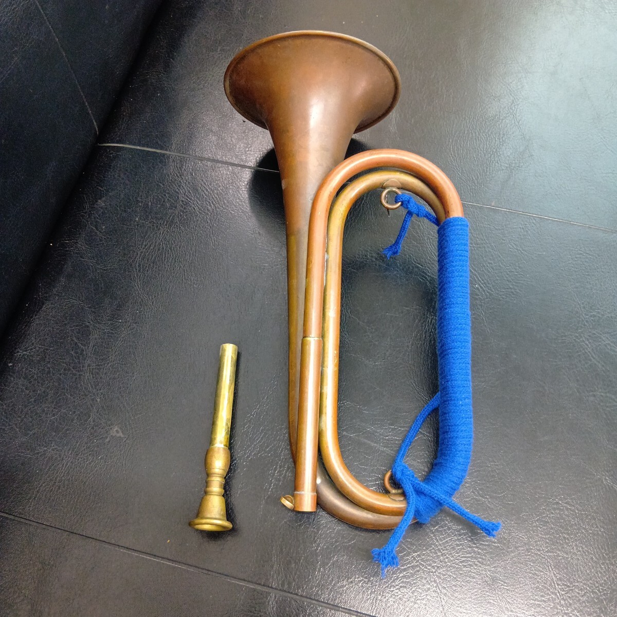 進軍ラッパ　 信号ラッパ　 レトロ　 管楽器　　　　 アンティーク_画像7