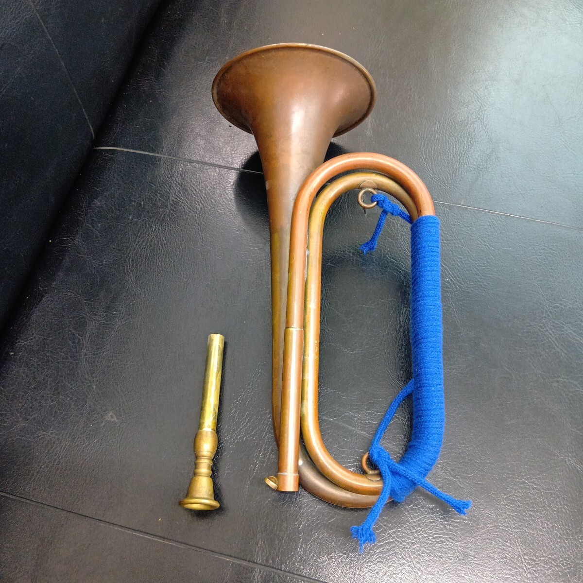 進軍ラッパ　 信号ラッパ　 レトロ　 管楽器　　　　 アンティーク_画像8