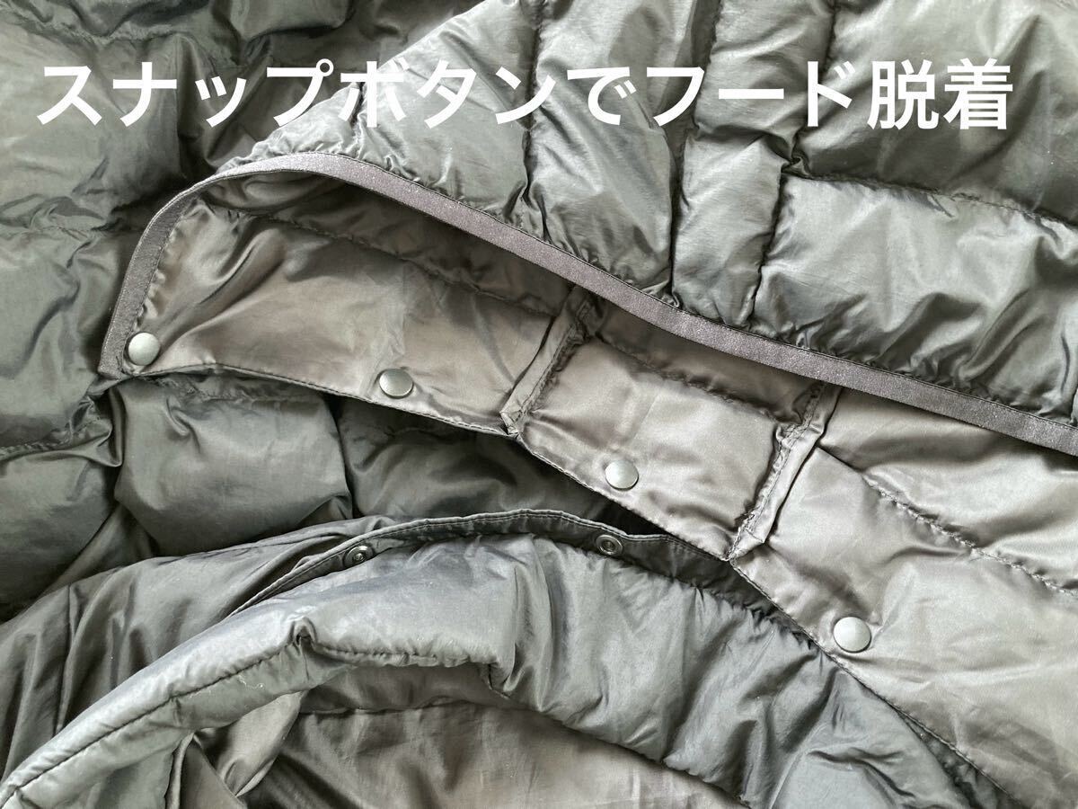 UNIQLO ユニクロ BOYS ライトウォームパデットパーカ ブラック 150_画像3