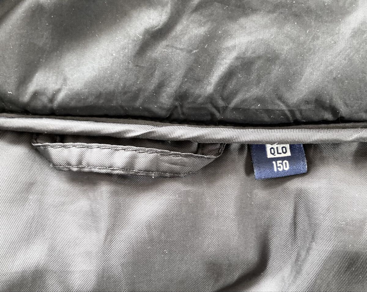 UNIQLO ユニクロ BOYS ライトウォームパデットパーカ ブラック 150_画像9