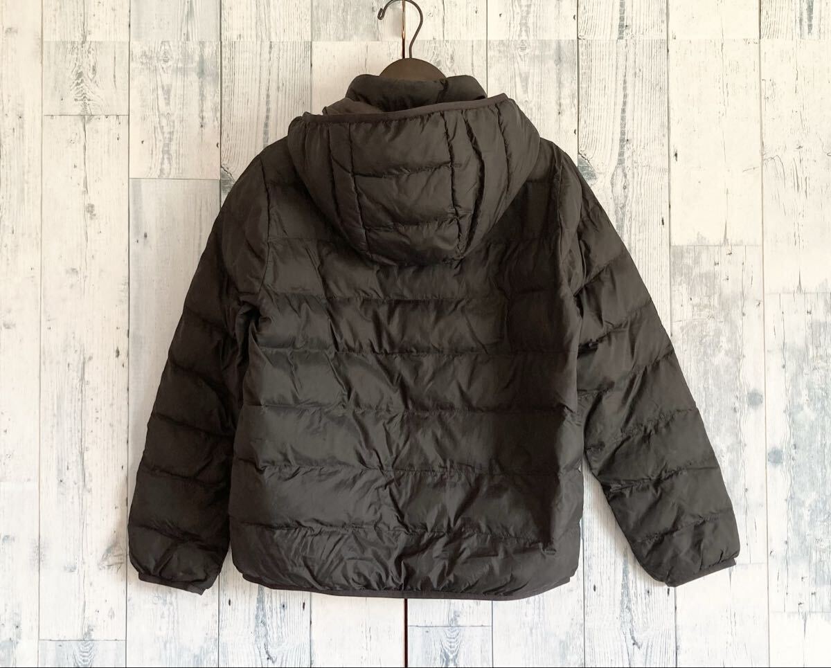UNIQLO ユニクロ BOYS ライトウォームパデットパーカ ブラック 150_画像4