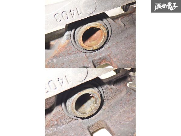 【実働品】トヨタ純正 MA70 スープラ ターボA リア ブレーキ キャリパー 左右セット 即納 棚15-3_画像9