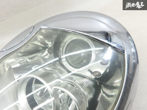 BMW 純正 MINI ミニ R53 ミニクーパー S 後期 HID ヘッドライト ヘッドランプ メッキ アイライン付 左右 0301218671 0301218672 棚2F-P-4_画像7