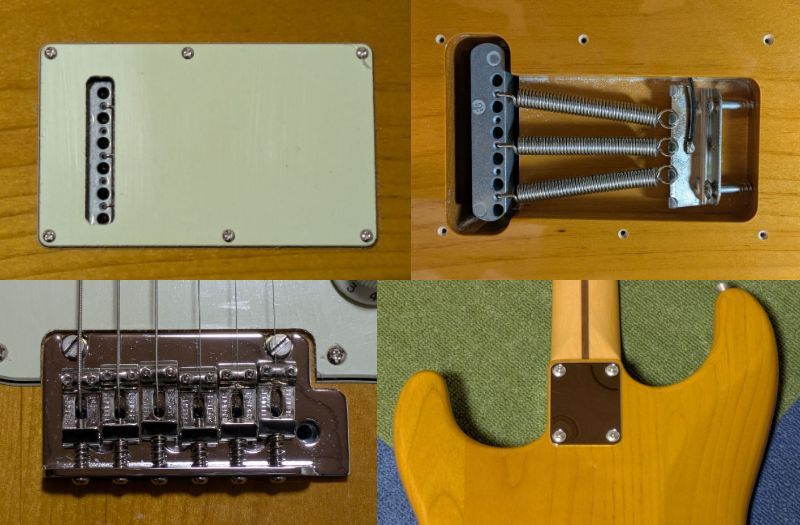 ★Made in Japan Hybrid II Stratocaster Vintage Natural ローズウッド指板 アルダーボディー 22フレット B級品 3か所計6個の打痕あり_画像8