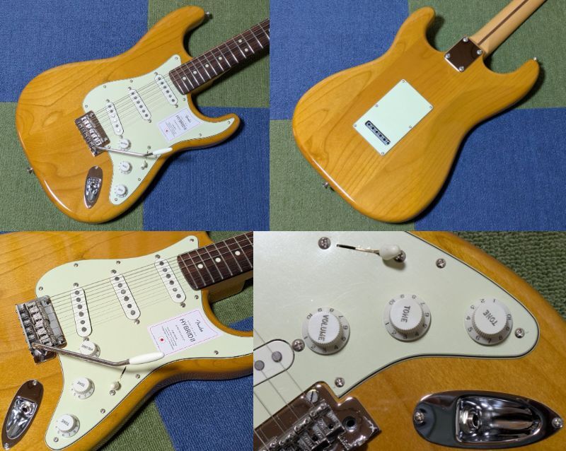 ★Made in Japan Hybrid II Stratocaster Vintage Natural ローズウッド指板 アルダーボディー 22フレット B級品 3か所計6個の打痕あり_画像5