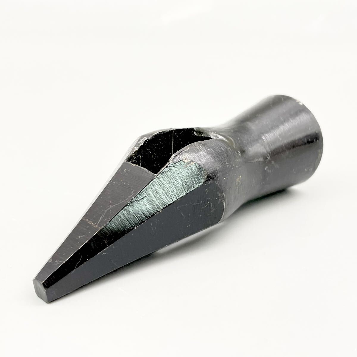 [新品 未使用品] 播州三木 福島 下腹槌 頭 30mm 約280g 玄能 金槌 大工 道具 工具 玄翁 先切 舟手 片口 ハンマー 職人 希少 金物屋 在庫品_画像1