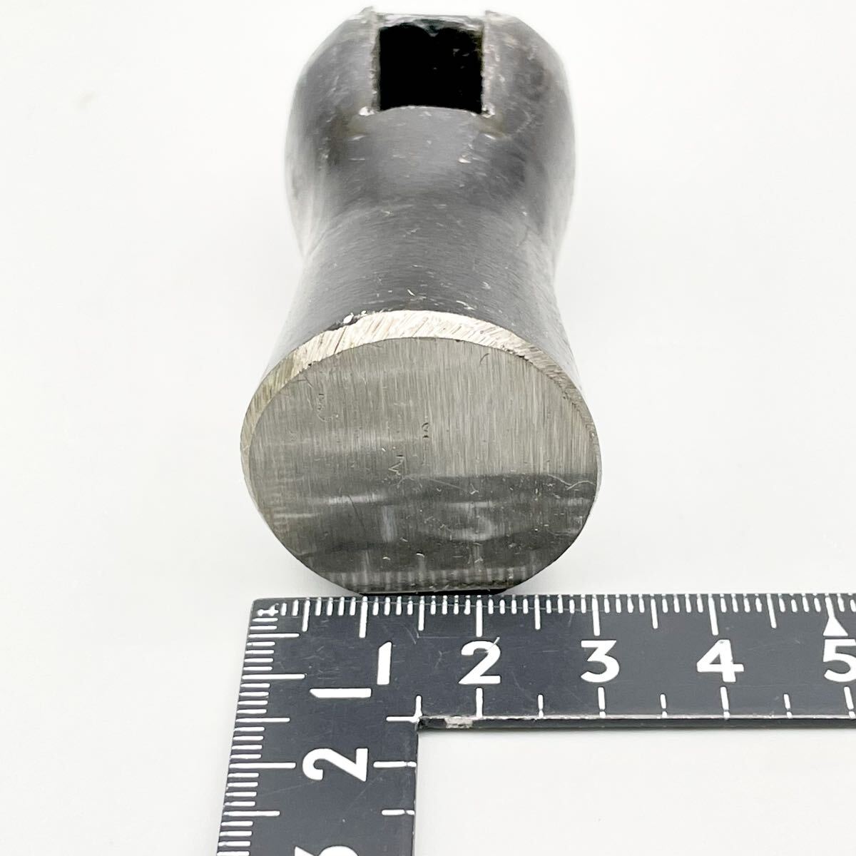 [新品 未使用品] 播州三木 福島 下腹槌 頭 30mm 約280g 玄能 金槌 大工 道具 工具 玄翁 先切 舟手 片口 ハンマー 職人 希少 金物屋 在庫品_画像10