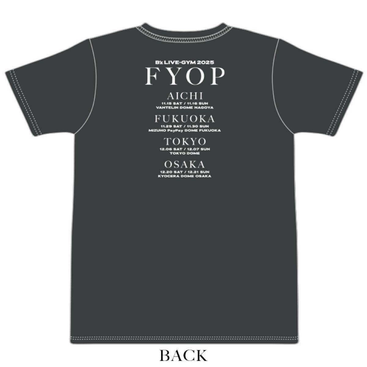 B'z LIVE-GYM 2025 FYOPツアーTシャツM新品未開封松本孝弘稲葉浩志B'zビーズTAKINABAナゴヤバンテリンドーム名古屋_画像2